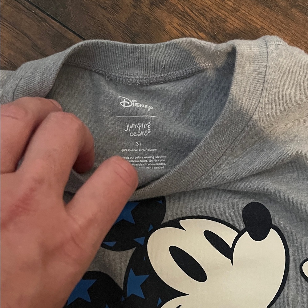 Disney Mickey Mouse T-Shirt Set - Red and Gray - Picture 7 of 7